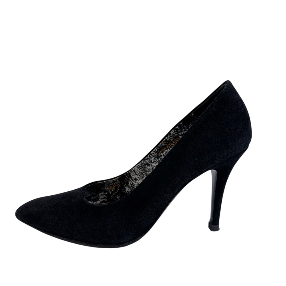 エルメス HERMES パンプス アニマル柄 ヴィッキー ヒール ピンヒール サンダル ブラック