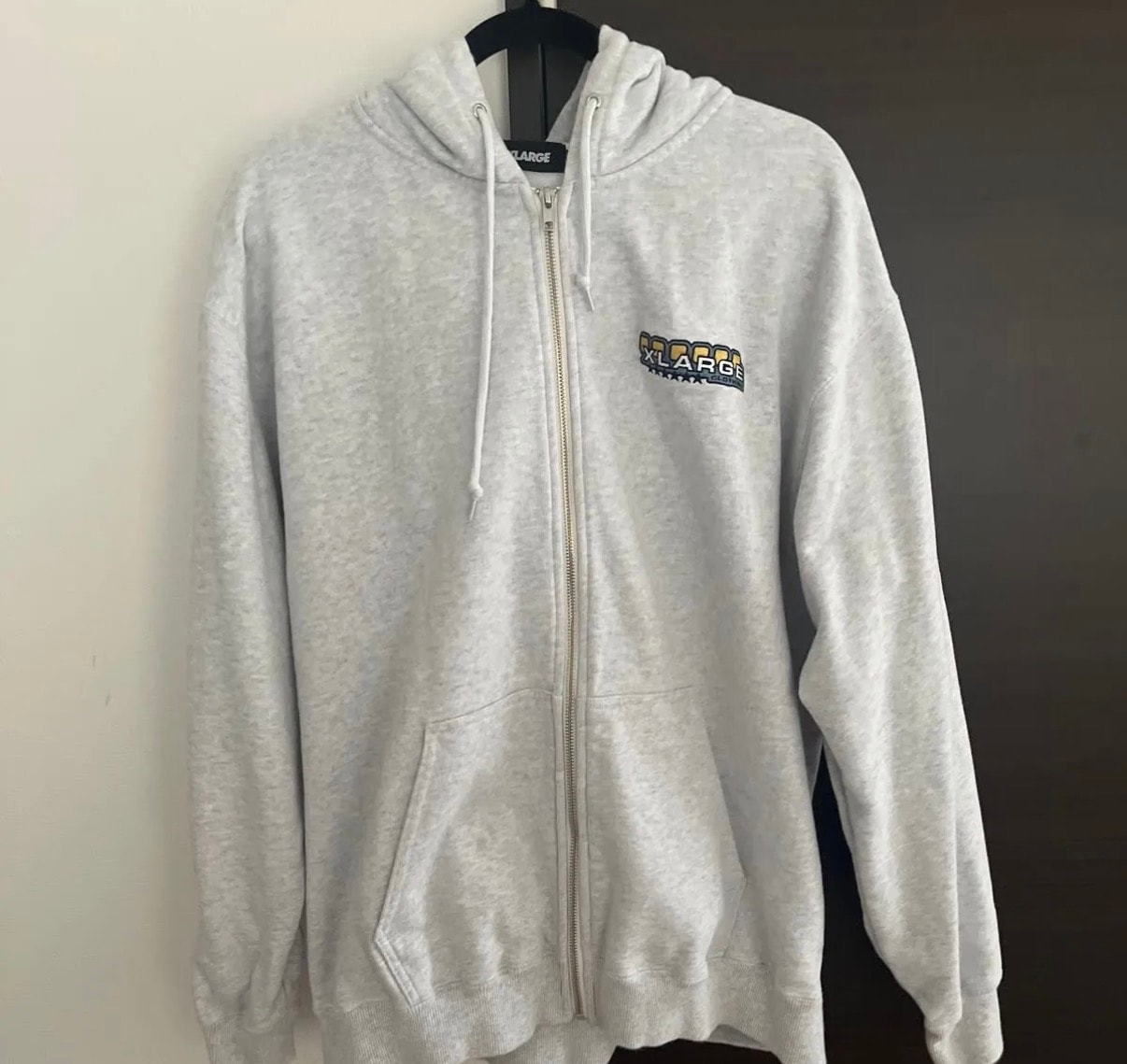 XLARGE Multi Emblem Zip Hooded Sweatshirt "Ash"