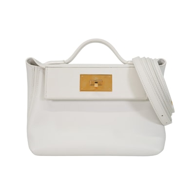 HERMES エルメス ショルダーバッグ サック24/24 21 ミニ ヴァンキャトル ニューホワイト エバーカラー(エヴァーカラー)/スイフト ゴールド金具 K刻印 新品同様【中古】