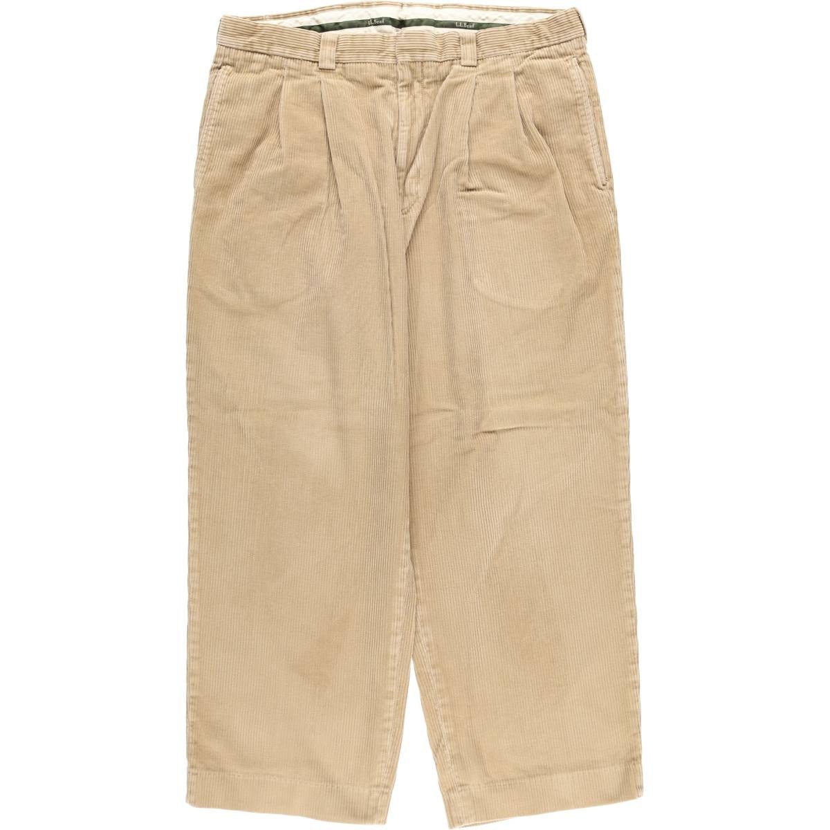 古着 エルエルビーン L.L.Bean ツータック コーデュロイパンツ メンズw36相当/eaa618688