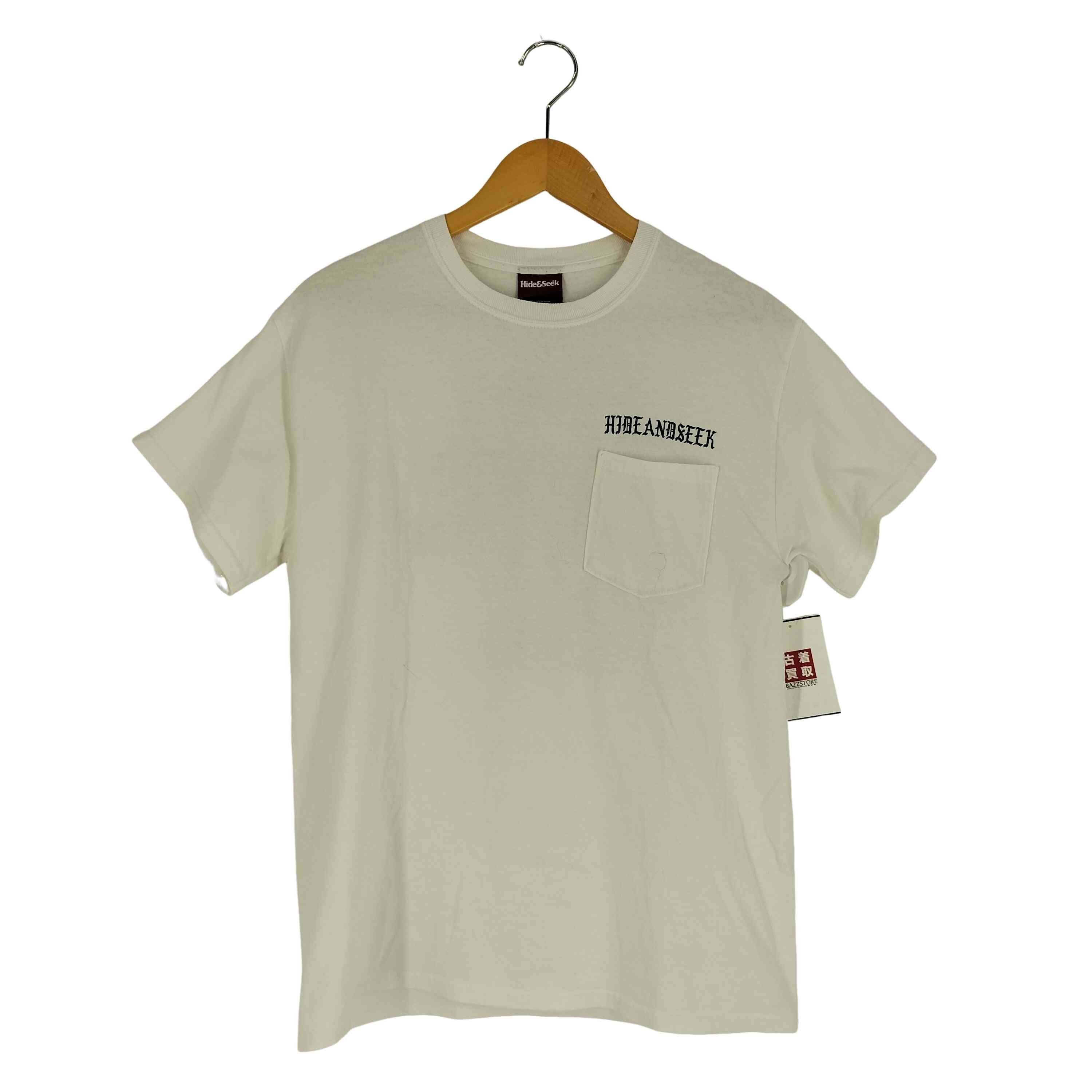 胸ポケット 両面プリント クルーネック Tシャツ【1137756465841】