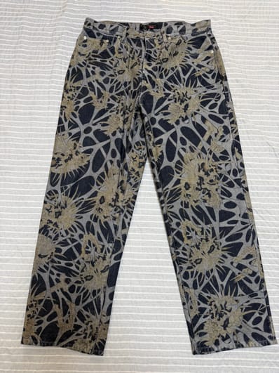 Yohji Yamamoto Y's 8OZ DENIM BIO WASH 2 TUCK WIDE PANTS Yohji Yamamoto Y's 8OZ DENIM BIO WASH 2 TUCK WIDE PANTS