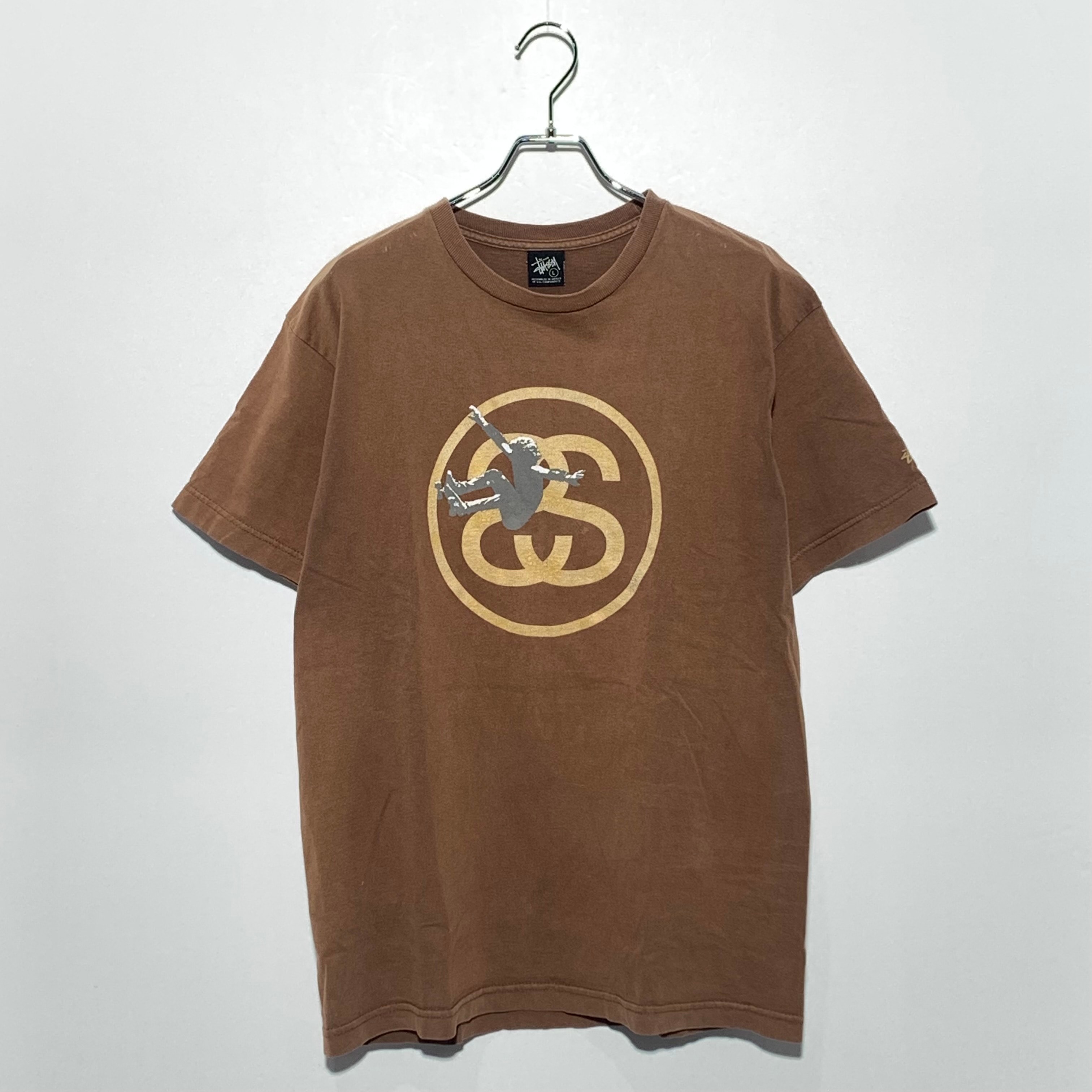 STUSSY SS LINK skateboard Tee brown