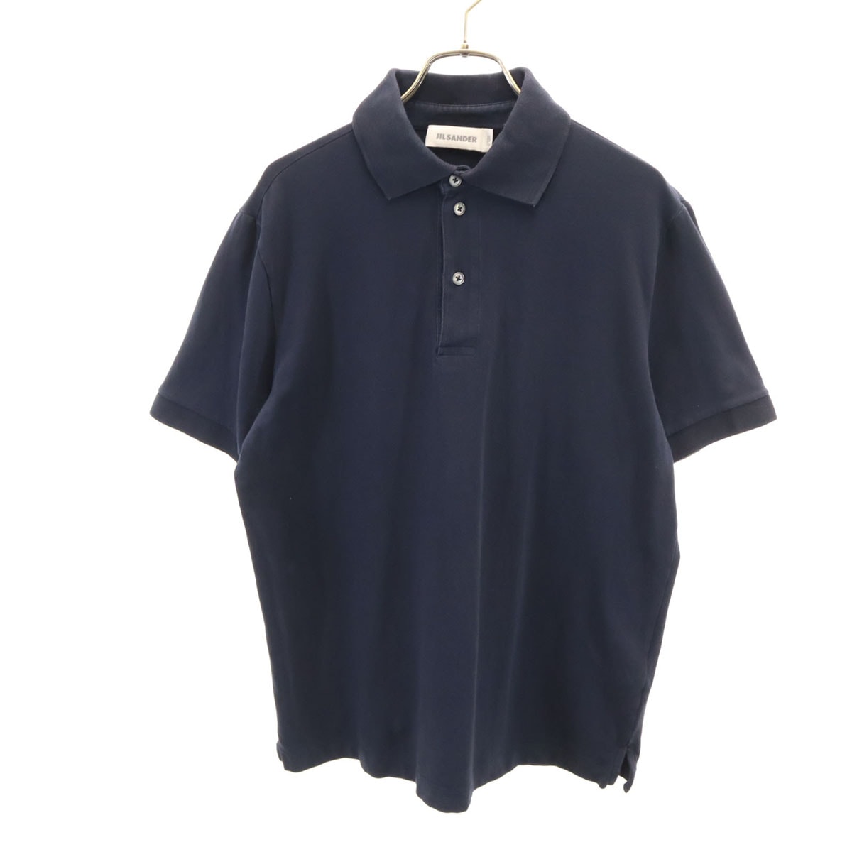 JIL SANDER ジルサンダー ギリシャ製 半袖 ポロシャツ L ネイビー
