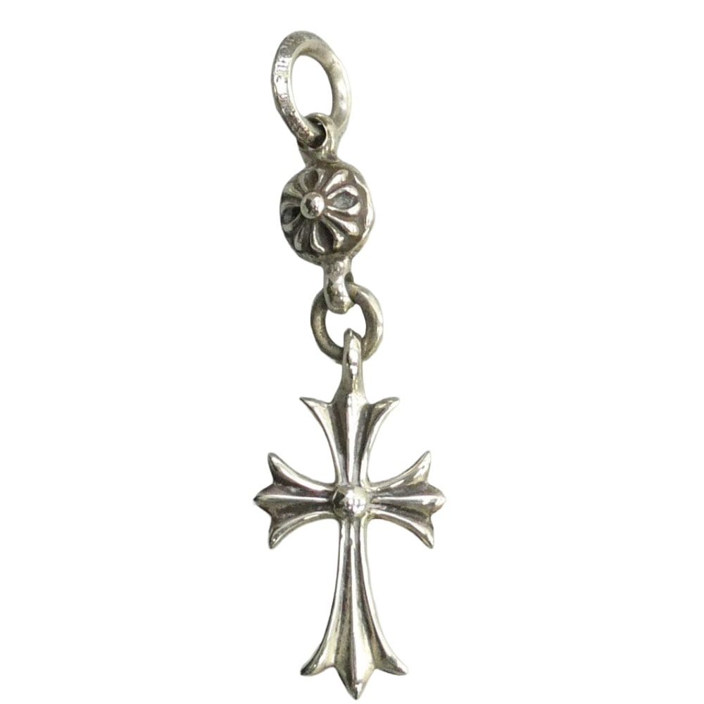 Chrome Hearts 1 Ball Tiny CH Cross Charm "Silver"