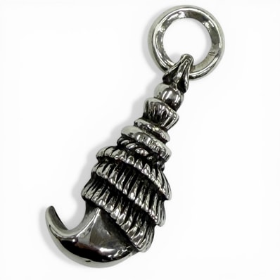 Chrome HeartsCrow Pendant Necklace Top "Silver"