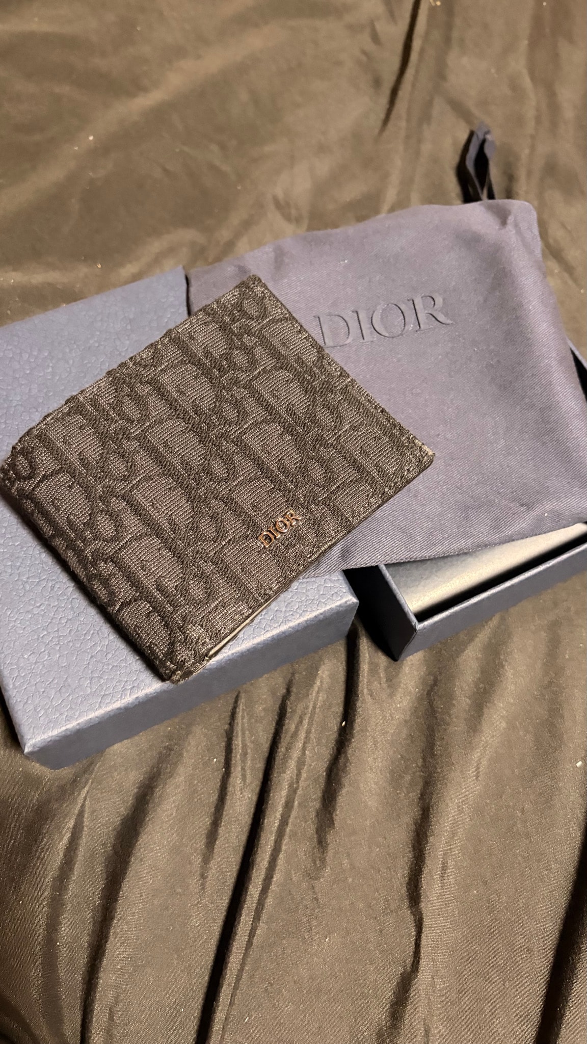 Dior Obrieque Print Wallet "Black"