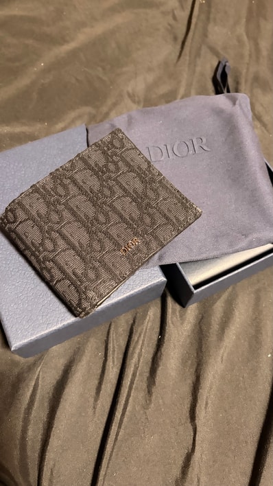 Dior Obrieque Print Wallet "Black"