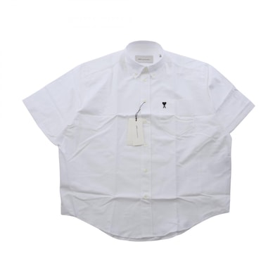アミ AMI Ami De Coeur 半袖 衣料品 トップス コットン メンズ ホワイト系 HSH823.CO003116840 【新品】