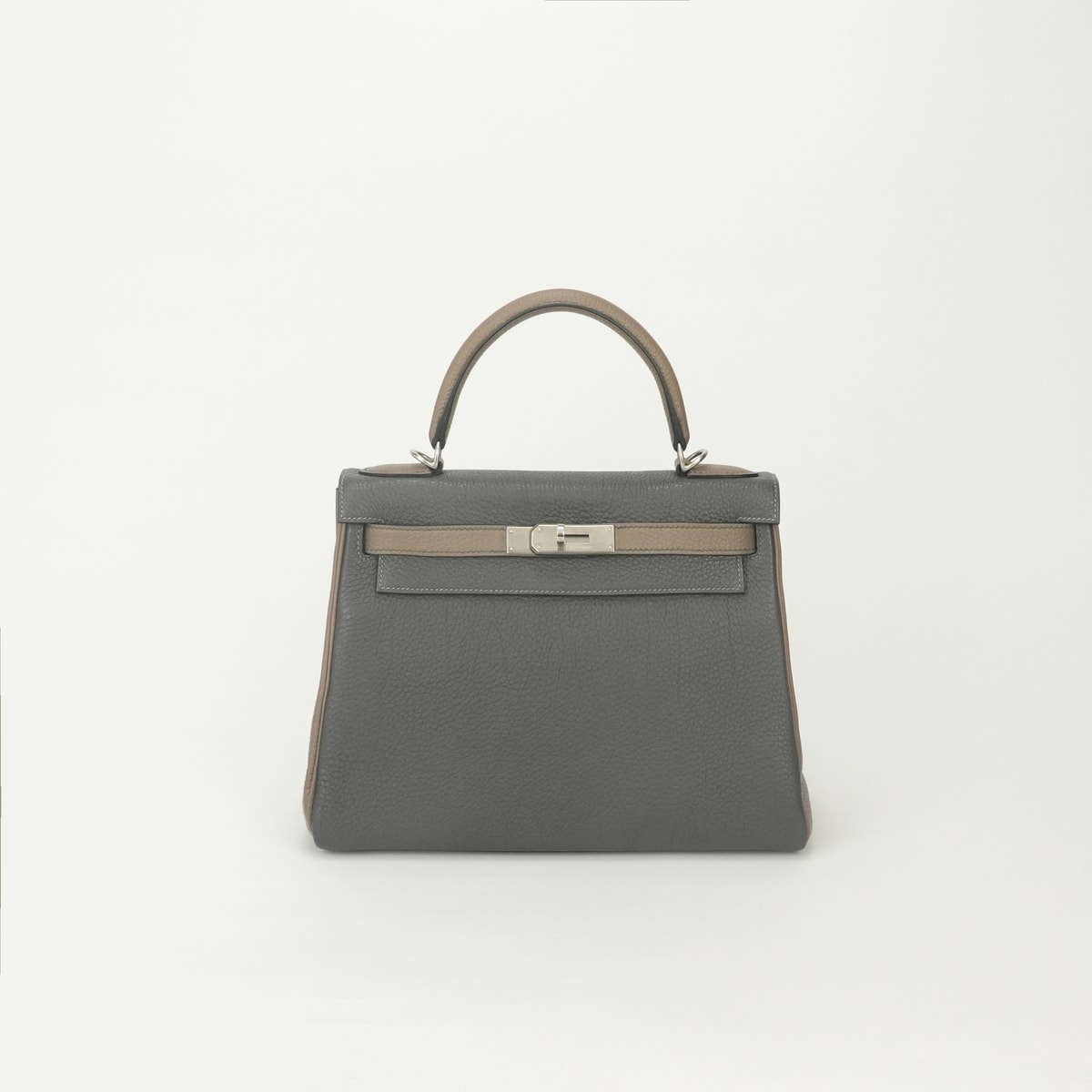 エルメス HERMES ケリー28 PSO パーソナルオーダー スペシャルオーダー バイカラー バッグ トートバッグ ショルダーバッグ トゴ エタン Etain エトゥープ Etoupe グレー Gray マットシルバー金具