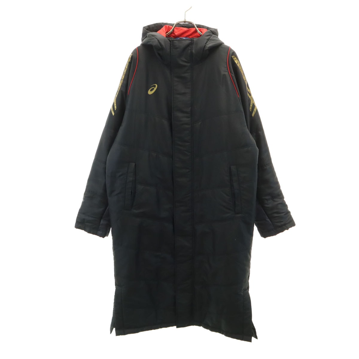 asics アシックス ベンチコート M ブラック 中綿