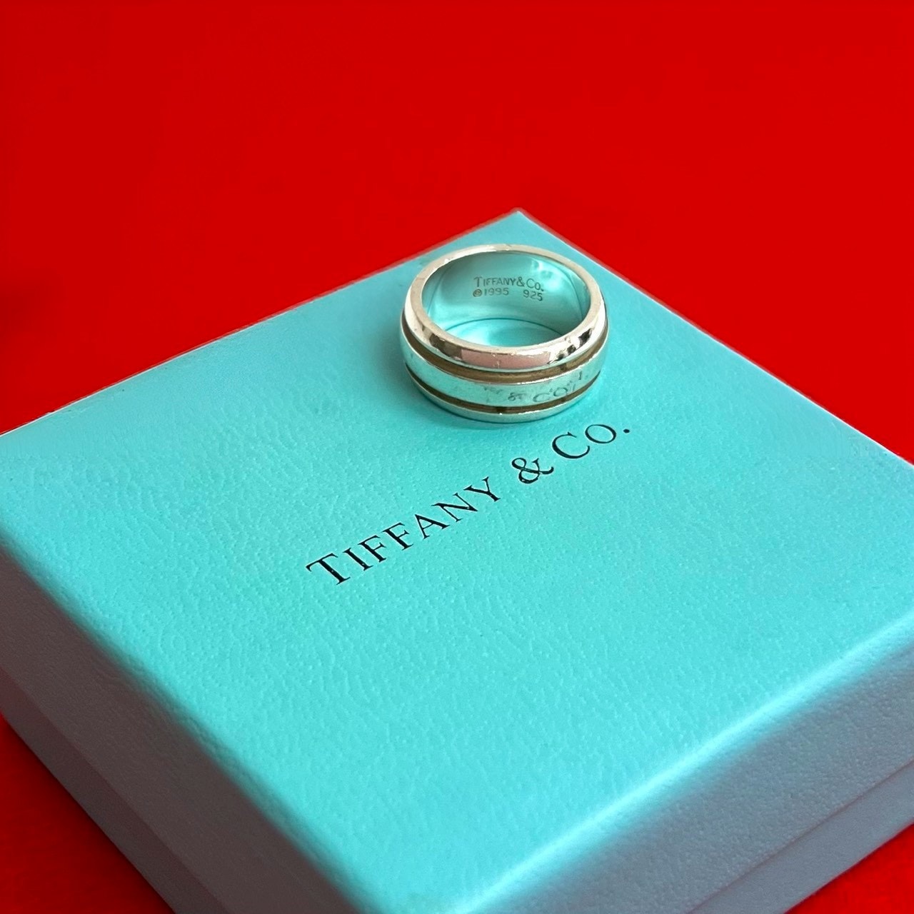 TIFFANY&Co. ティファニー グルーヴド ダブルライン リング シルバー925 リング・指輪 13号 シルバー
28536