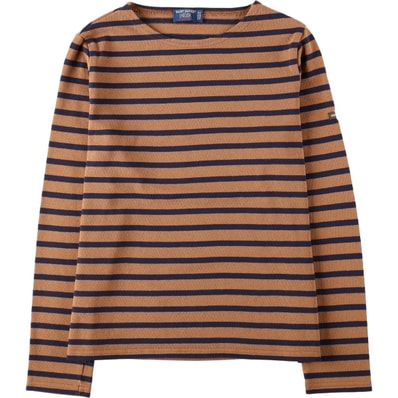 古着 セントジェームス SAINT JAMES L'ATELIER ボーダー柄 ロングTシャツ ロンT フランス製 レディースS相当/eaa675533