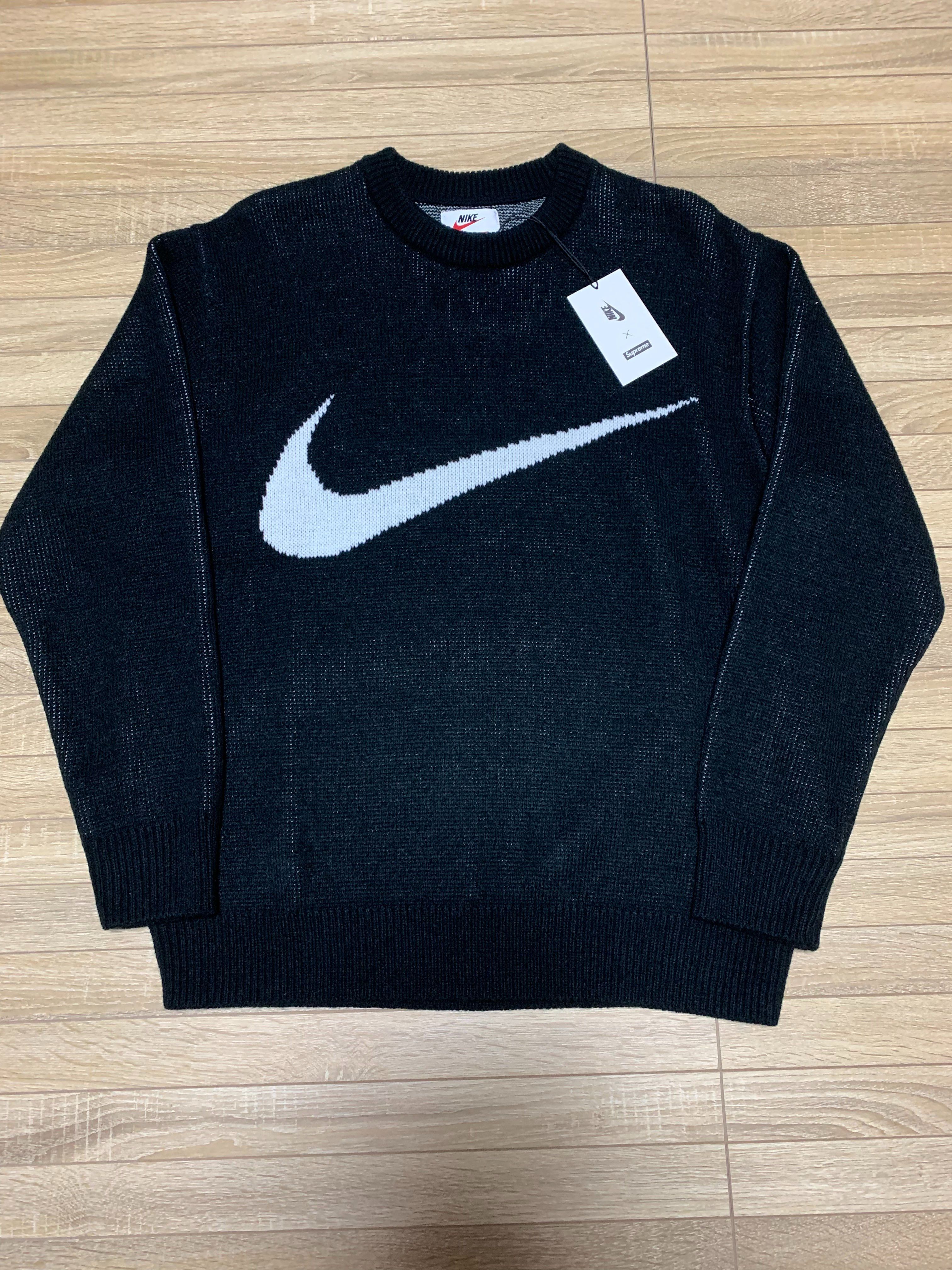 Supreme / Nike Swoosh Sweater "Black"