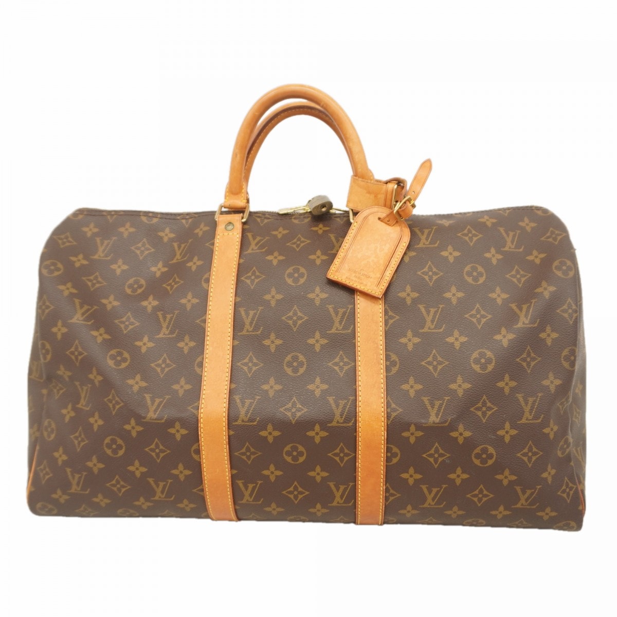 【6dc3562】ルイヴィトン ボストンバッグ モノグラム キーポル50 M41426 ブラウン【中古】メンズ レディース ユニセックス