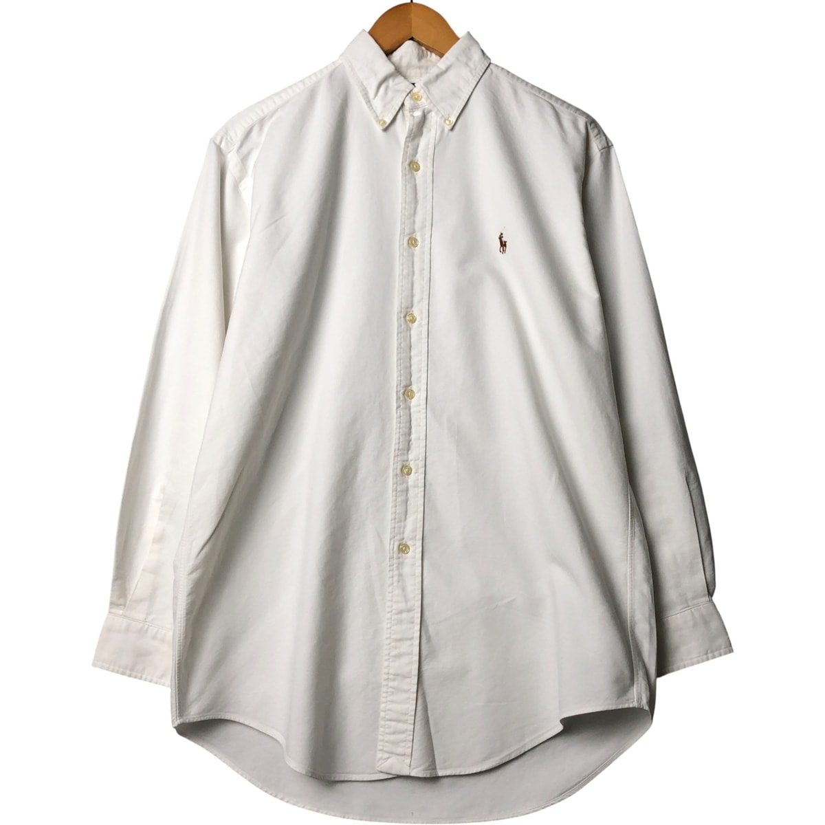 古着 ラルフローレン Ralph Lauren YARMOUTH 長袖 ボタンダウンシャツ メンズM相当/eaa581458