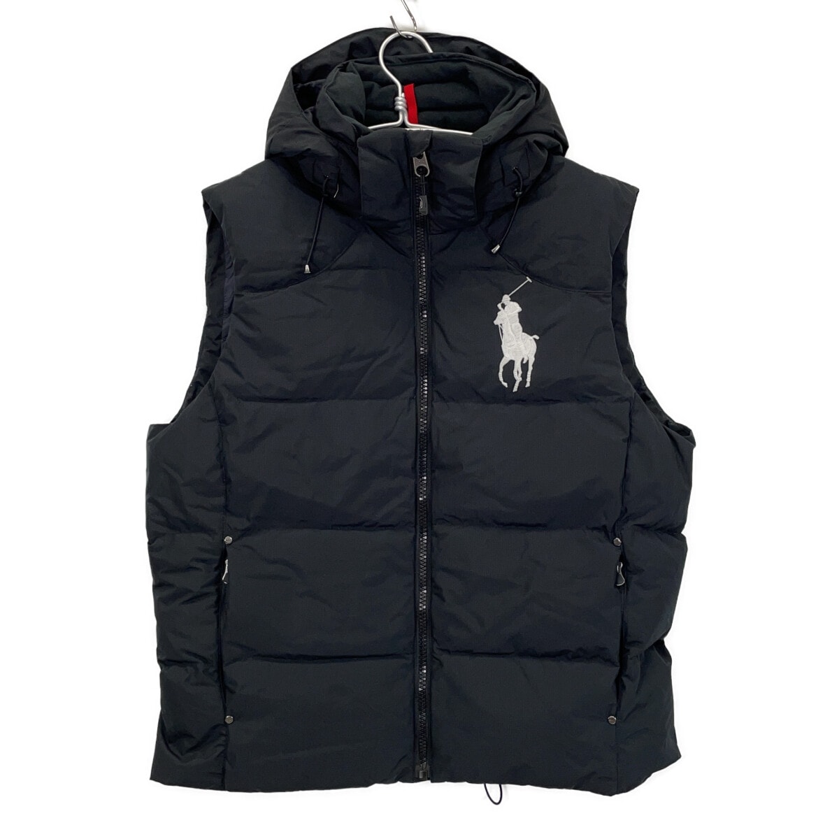 ポロ ラルフローレン 25年 ブラック ビックポニー ダウンベスト L