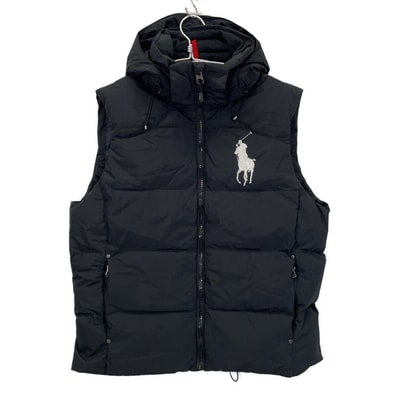 ポロ ラルフローレン 25年 ブラック ビックポニー ダウンベスト L
