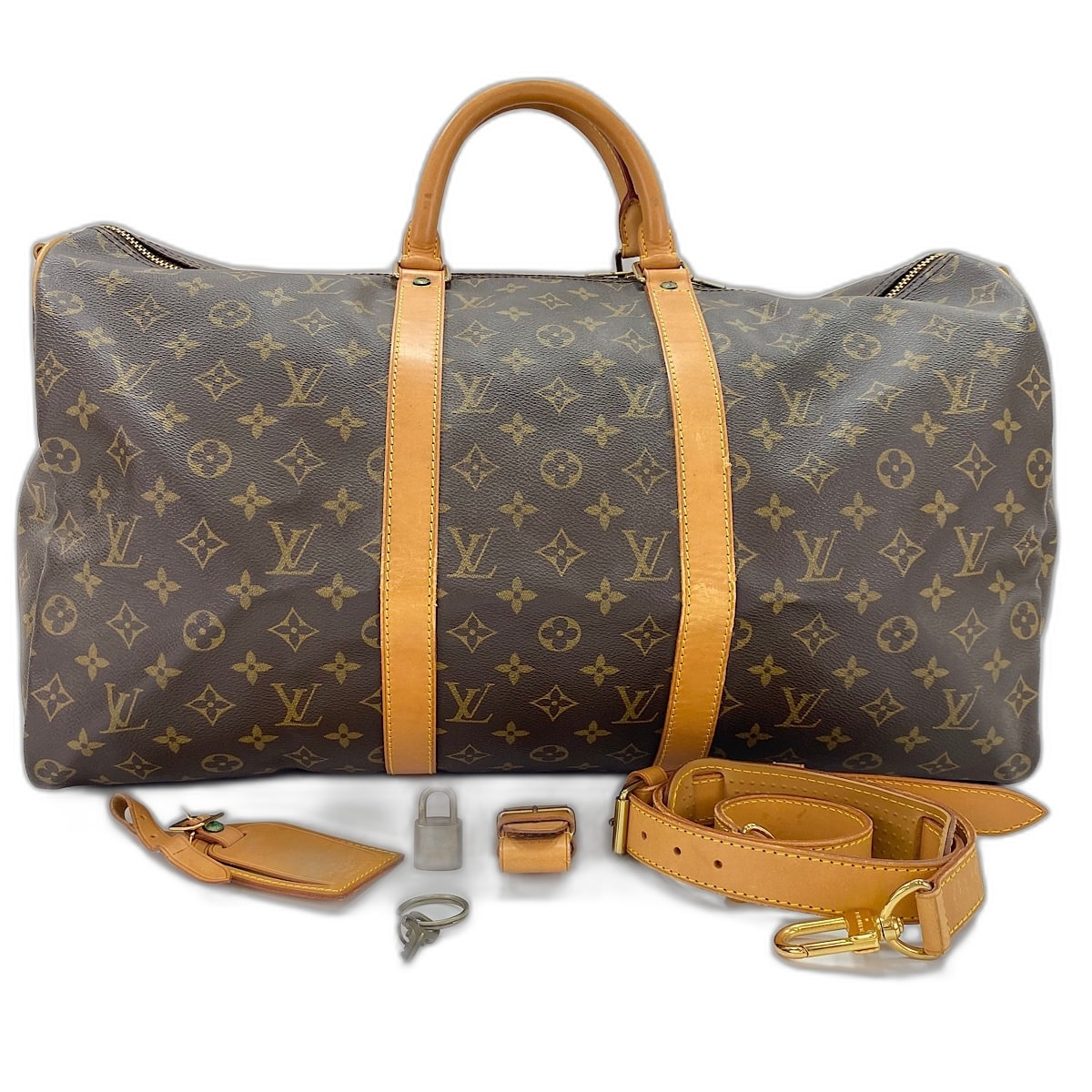 ヴィトン LV キーポル・バンドリエール 50 ハンドバッグ【中古】