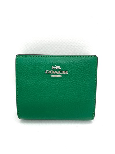COACH コーチ 折り財布 グリーン 二つ折り財布