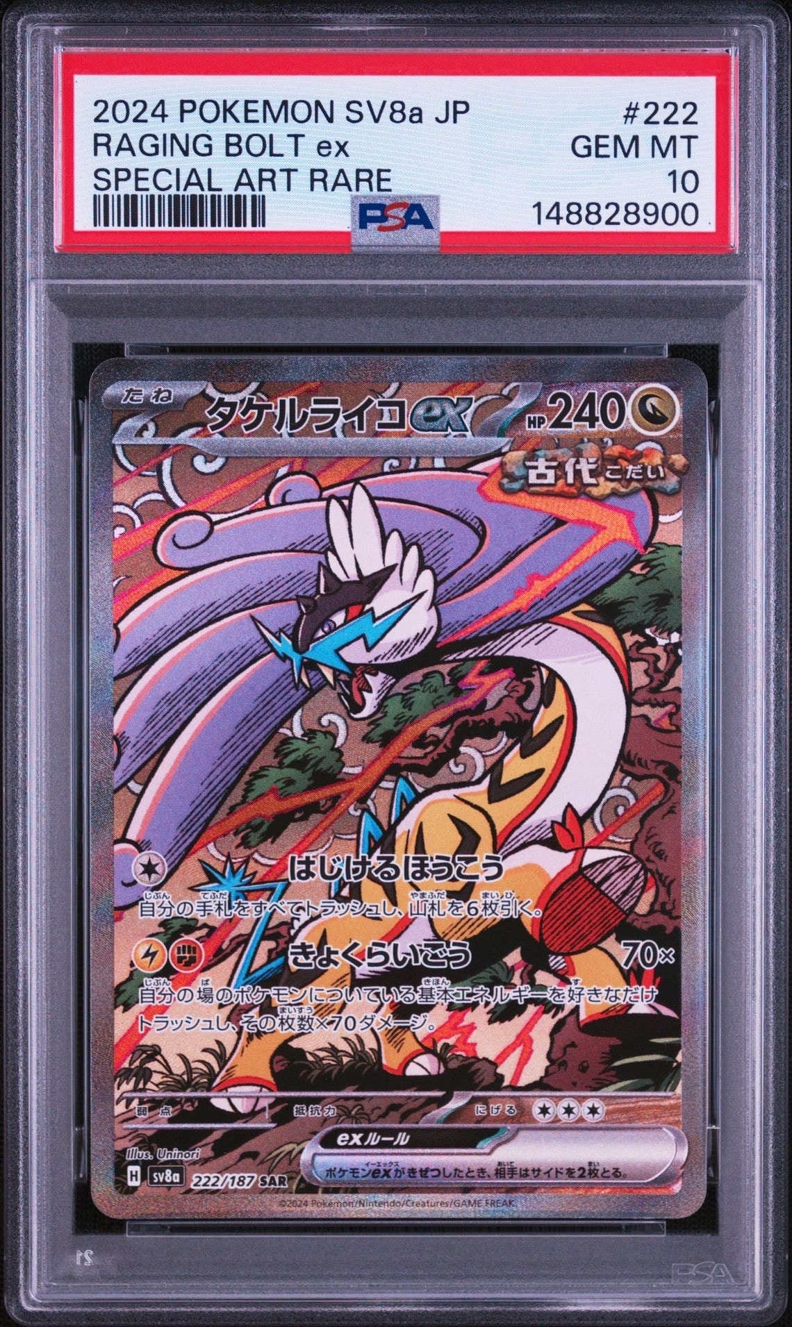 タケルライコex SAR [SV8a 222/187](ハイクラスパック「テラスタルフェスex」)