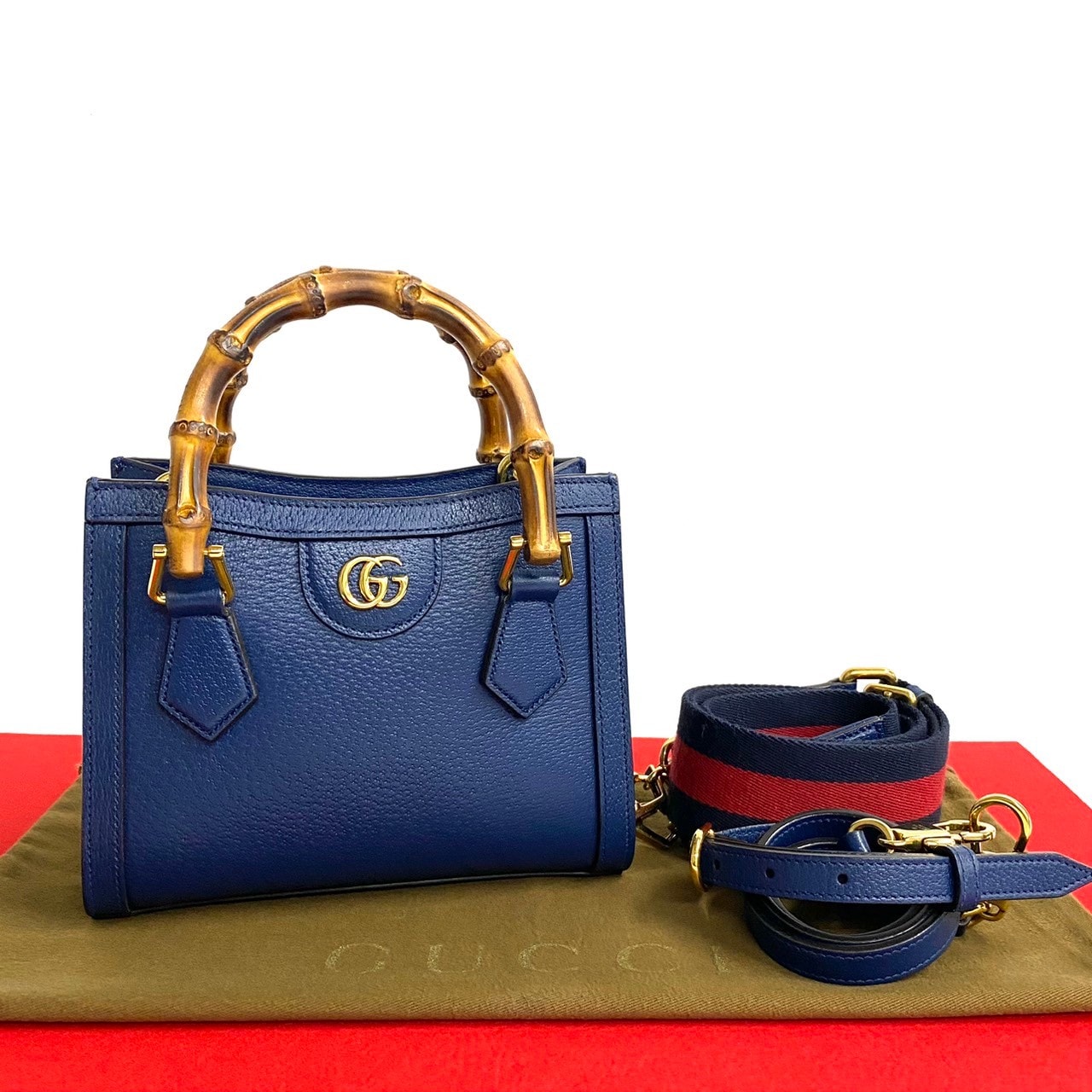 B (目立った傷や汚れなし)】GUCCI グッチ ダイアナ トート シェリー 