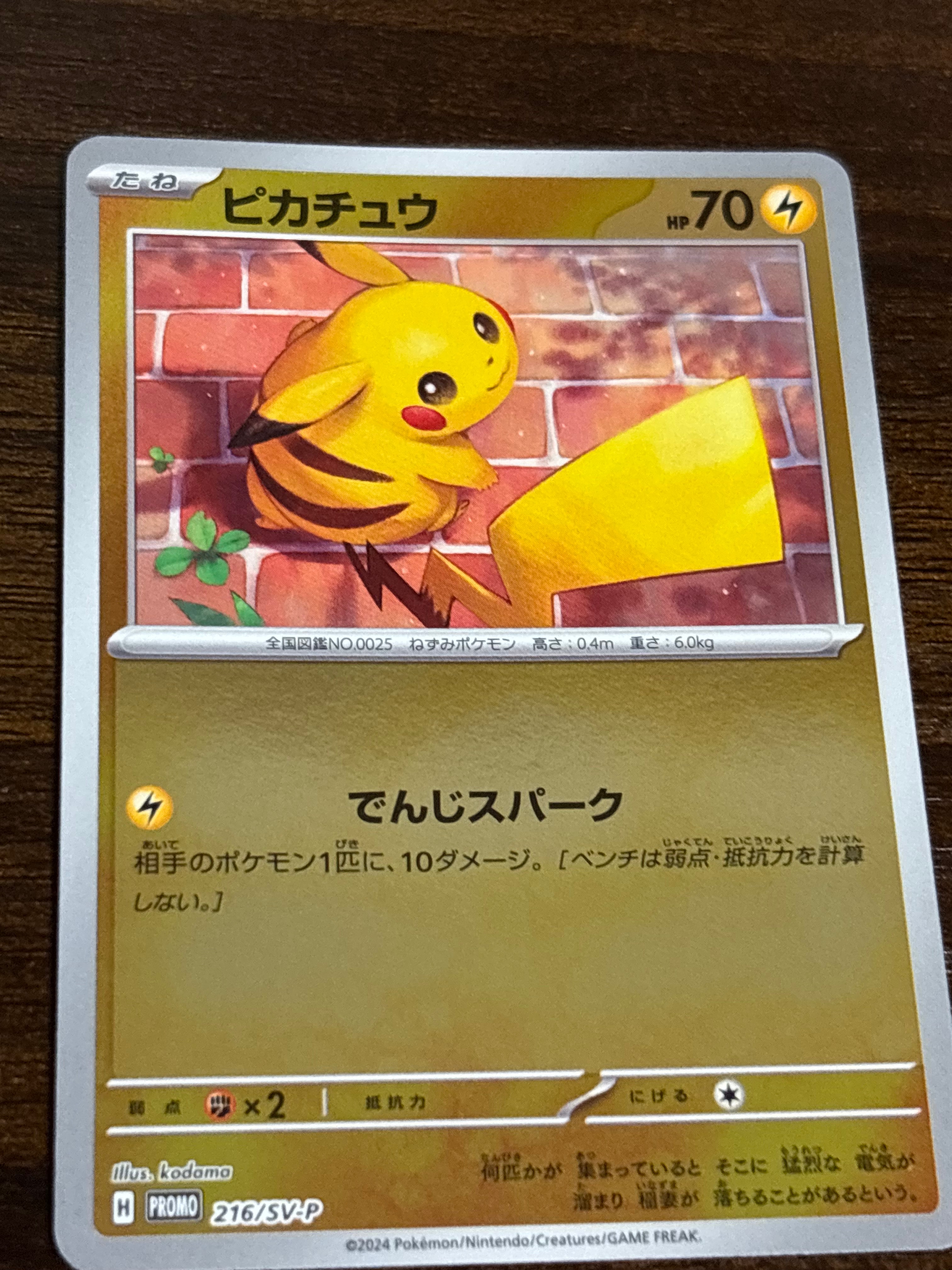 ピカチュウ P [SV-P 216](プロモカードパック「ポケカの夏がキタ