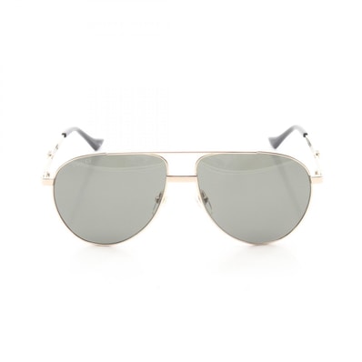 グッチ GUCCI サングラス 衣料品 GP メンズ ゴールド系 GG1440S001 【新品】