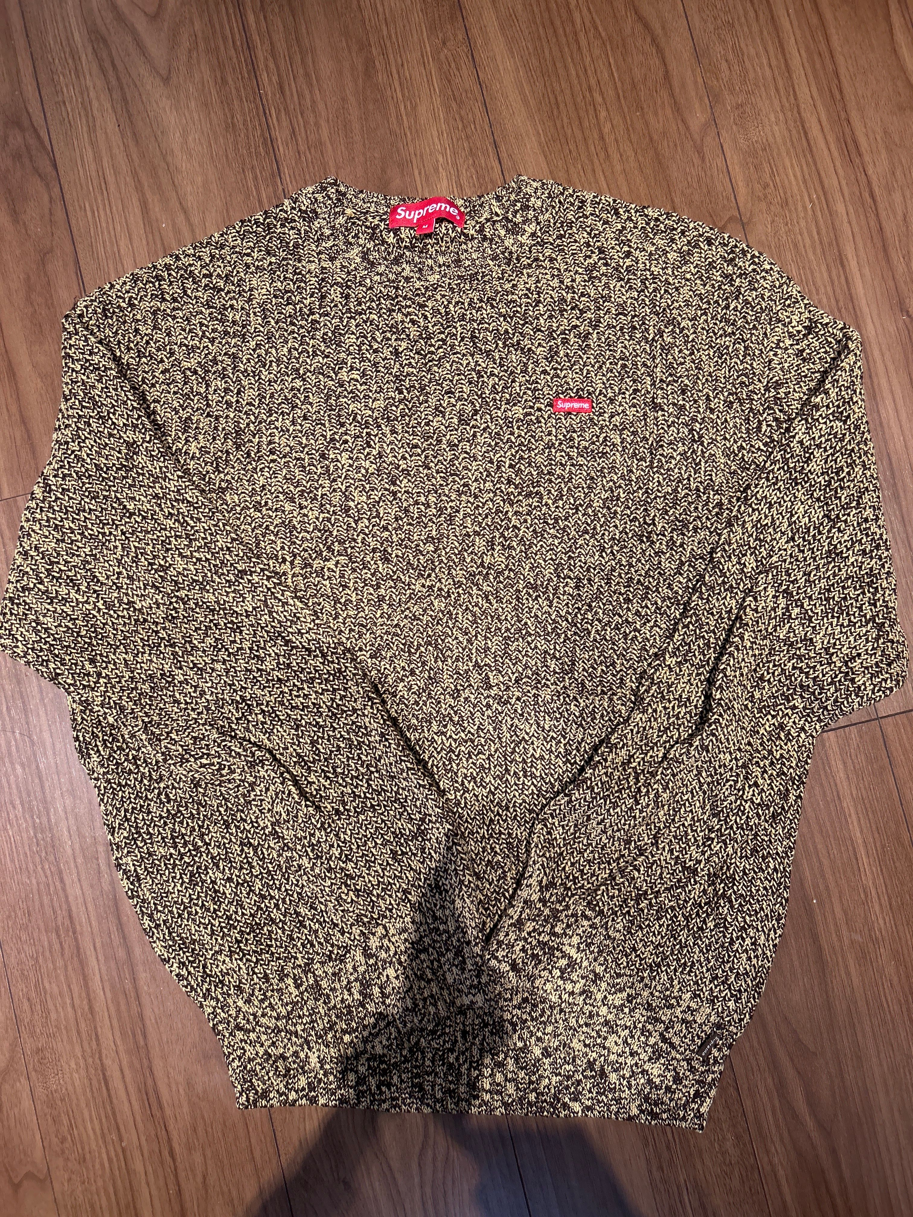 Supreme Melange Rib Knit Sweater "Brown"