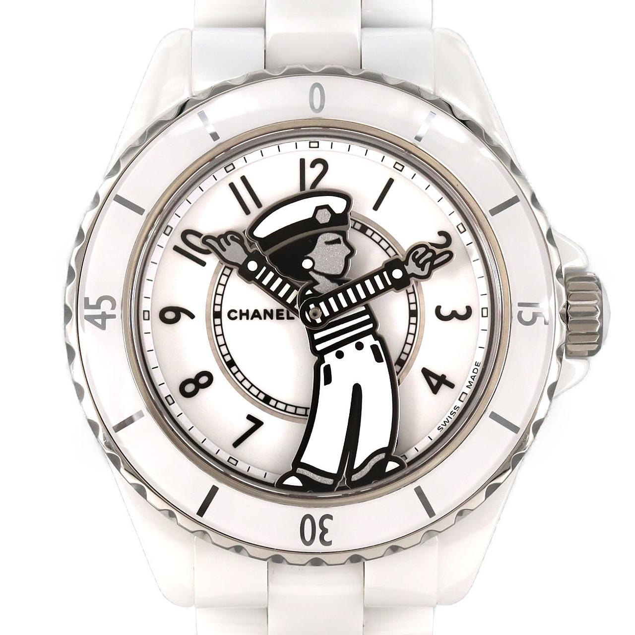 シャネル マドモアゼルJ12ラパウザ 38mmセラミック LIMITED H7481 セラミック 自動巻
