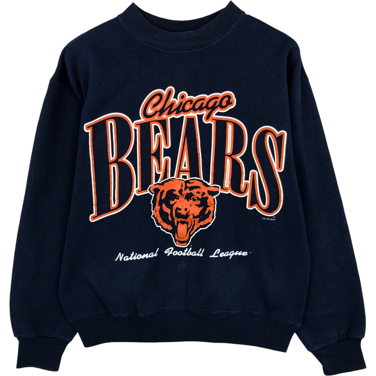 古着 90年代 ヘインズ Hanes NFL CHICAGO BEARS シカゴベアーズ プリントスウェットシャツ トレーナー メンズM相当 ヴィンテージ/eaa614893