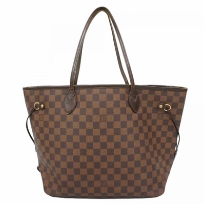 【6dd4372-h】ルイヴィトン トートバッグ ダミエ ネヴァーフルMM N51105 エベヌ【中古】レディース