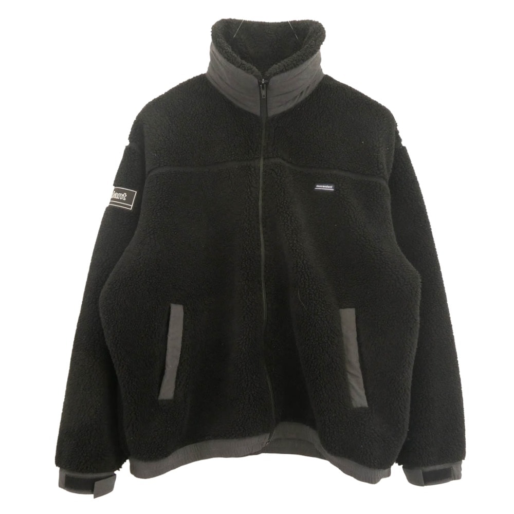 DESCENDANT ディセンダント ジャケット 222ATDS-JKM02 MANCHOT FLEECE JACKET フルジップ フリース ボア ジャケット ブラック系 1【中古】