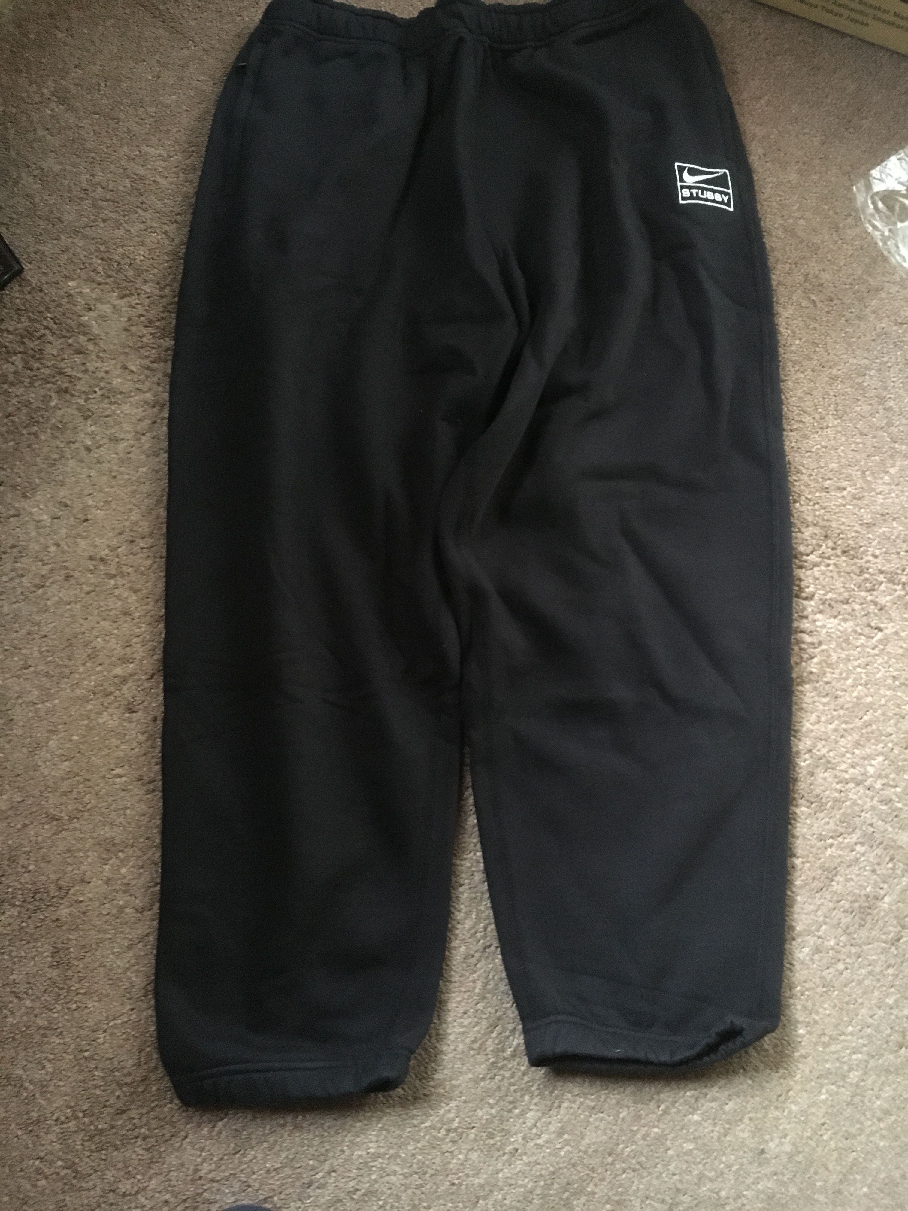 Stussy × Nike NRG Washed Fleece Pant (US Size) "Black" DN4030-010