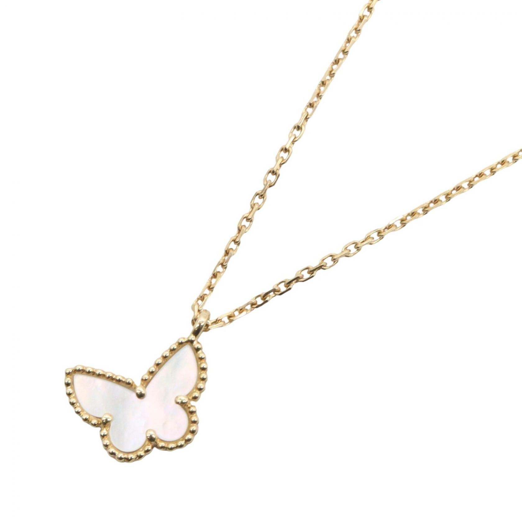 ヴァンクリーフ&アーペル Van Cleef & Arpels スウィートアルハンブラ パピヨン ネックレス ネックレス ジュエリー K18(イエローゴールド) マザーオブパール レディース ゴールド系 / ホワイト系 VCARF69300