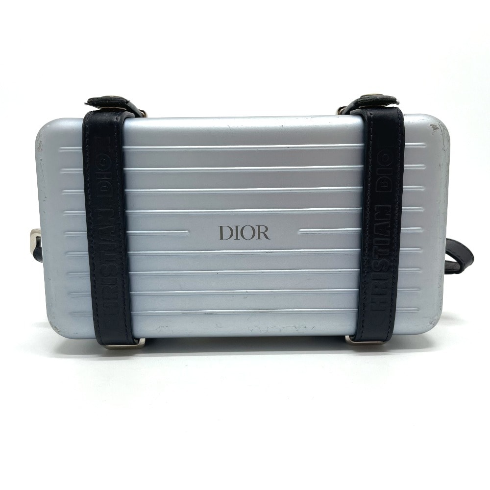 ディオール Dior パーソナルクラッチバッグ 2DRCA295YWT リモワコラボ ウォレット カバン 2WAY 財布 トラベルケース アルミニウム ブルー