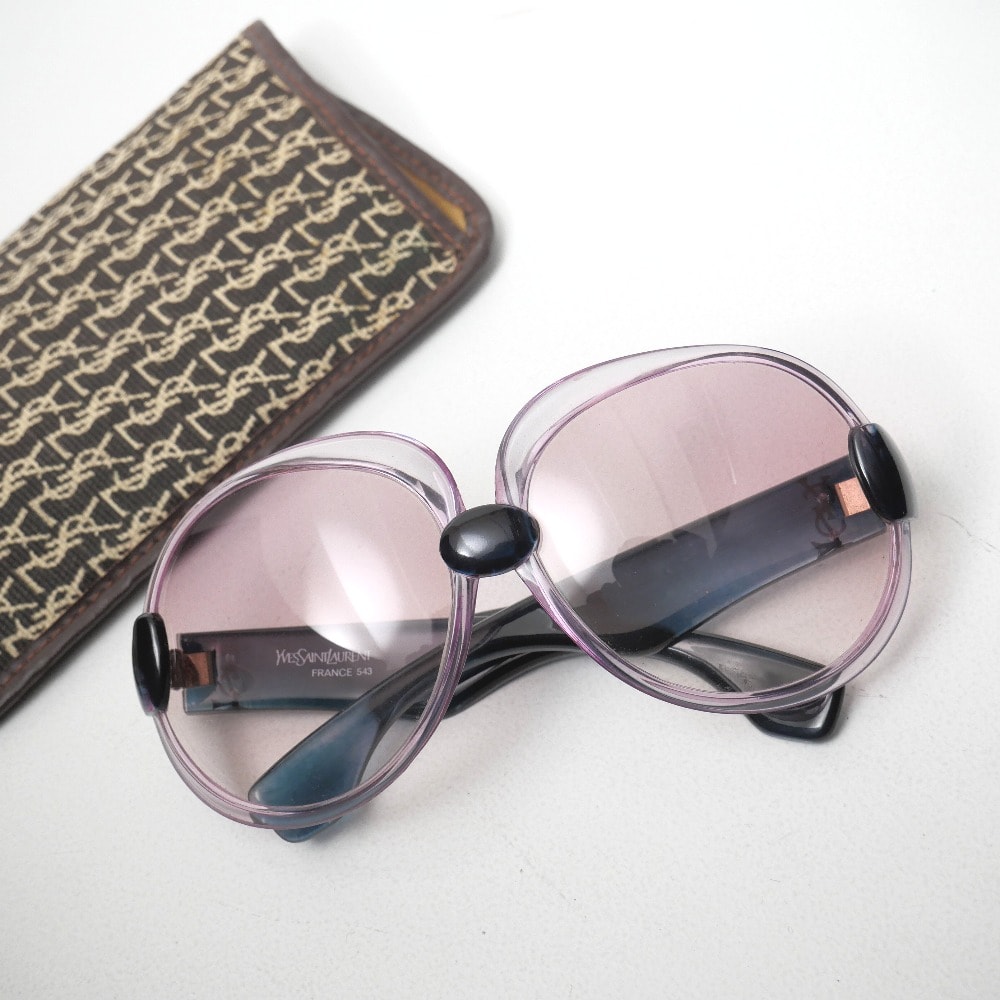 YVES SAINT LAURENT イヴ・サンローラン ヴィンテージ サングラス YSL ビッグフレーム ブランド古着【中古】20260917/RB0825