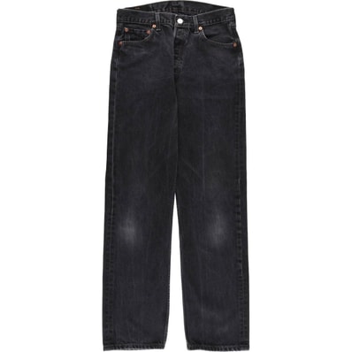 古着 00年代 リーバイス Levi's 501-0660 ブラックデニム ストレートデニムパンツ メンズw28相当/evb033153