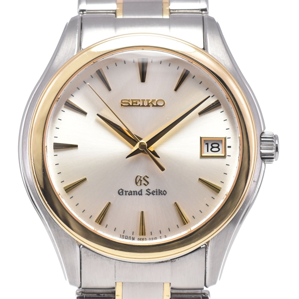 セイコー SEIKO SBGX002 9F62-0A20 グランドセイコー シルバー/ゴールド クォーツ メンズ 良品 内箱付き 腕時計 D#149798