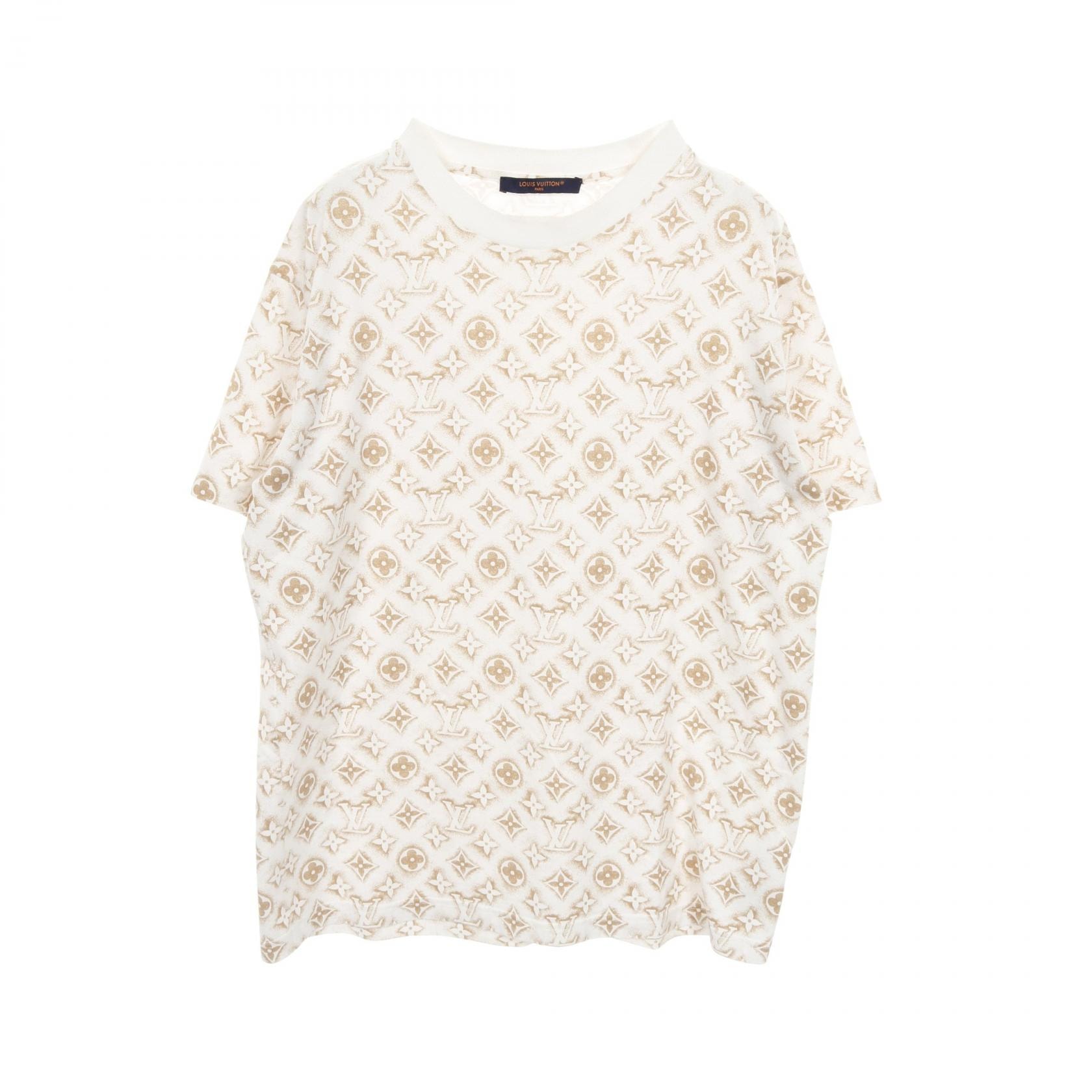 ルイ・ヴィトン LOUIS VUITTON モノグラム カットソー 衣料品 トップス コットン メンズ ホワイト系 / ゴールド系 RM232M NPG HPY15W 【中古】