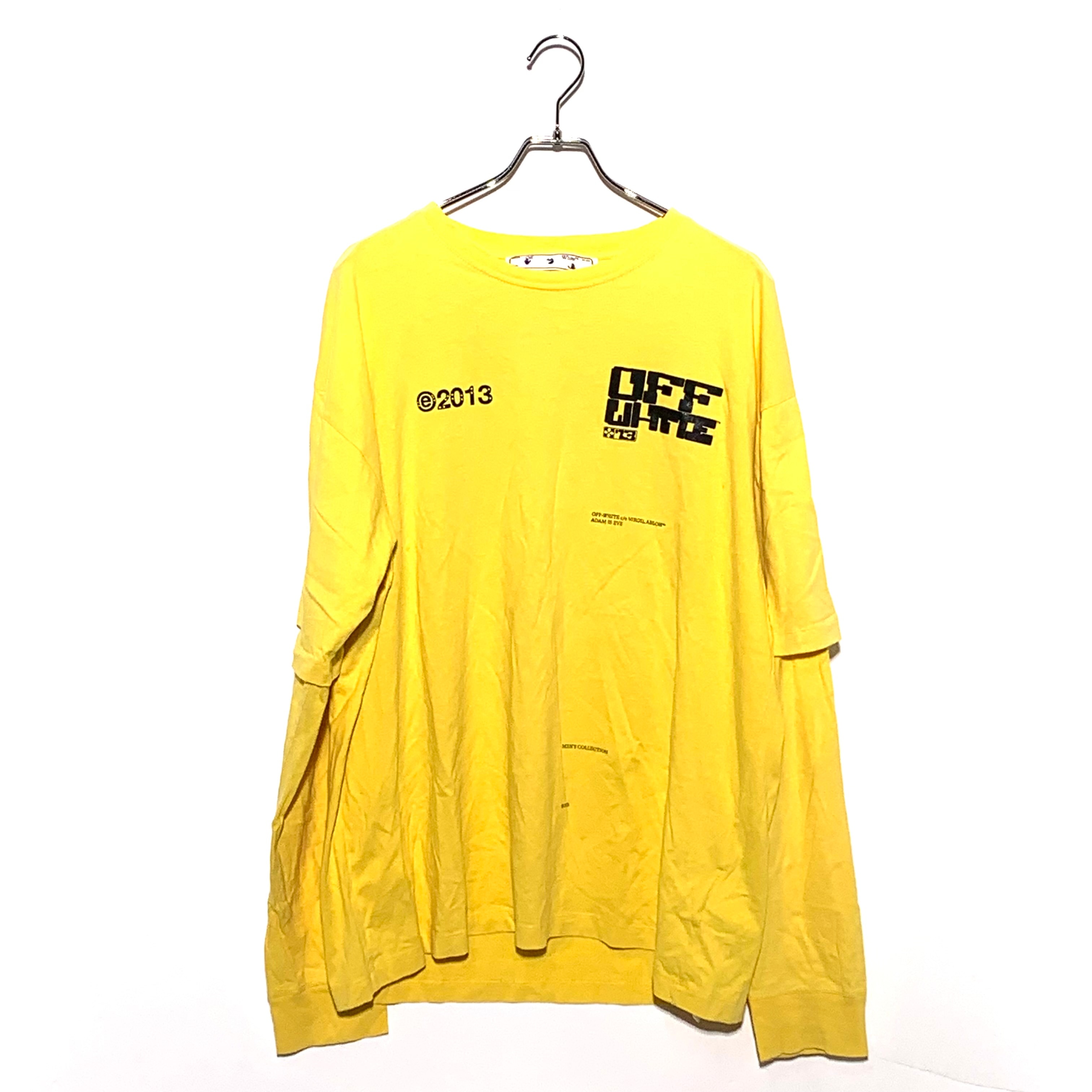 OFF-WHITE long sleeve tee yellow 21SS