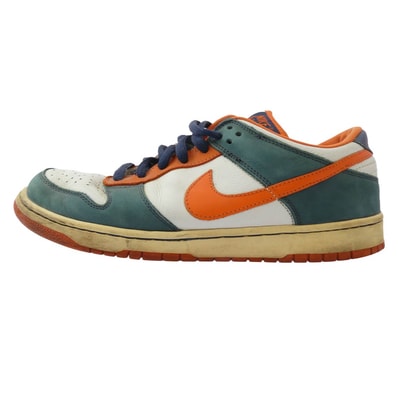 NIKE ナイキ スニーカー 304292-184 SB Dunk Low Broncos ダンク ロウ ブロンコス スニーカー グリーン系 オレンジ系 28.5cm【中古】
