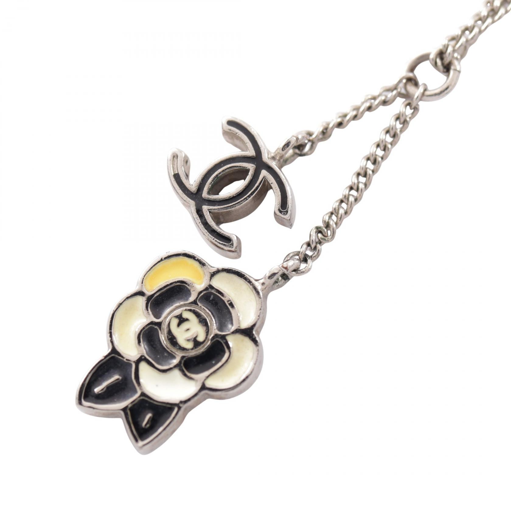 シャネル CHANEL 05P ココマーク カメリア ネックレス ジュエリー メタル レディース シルバー系 / ブラック系 / アイボリー系 【中古】