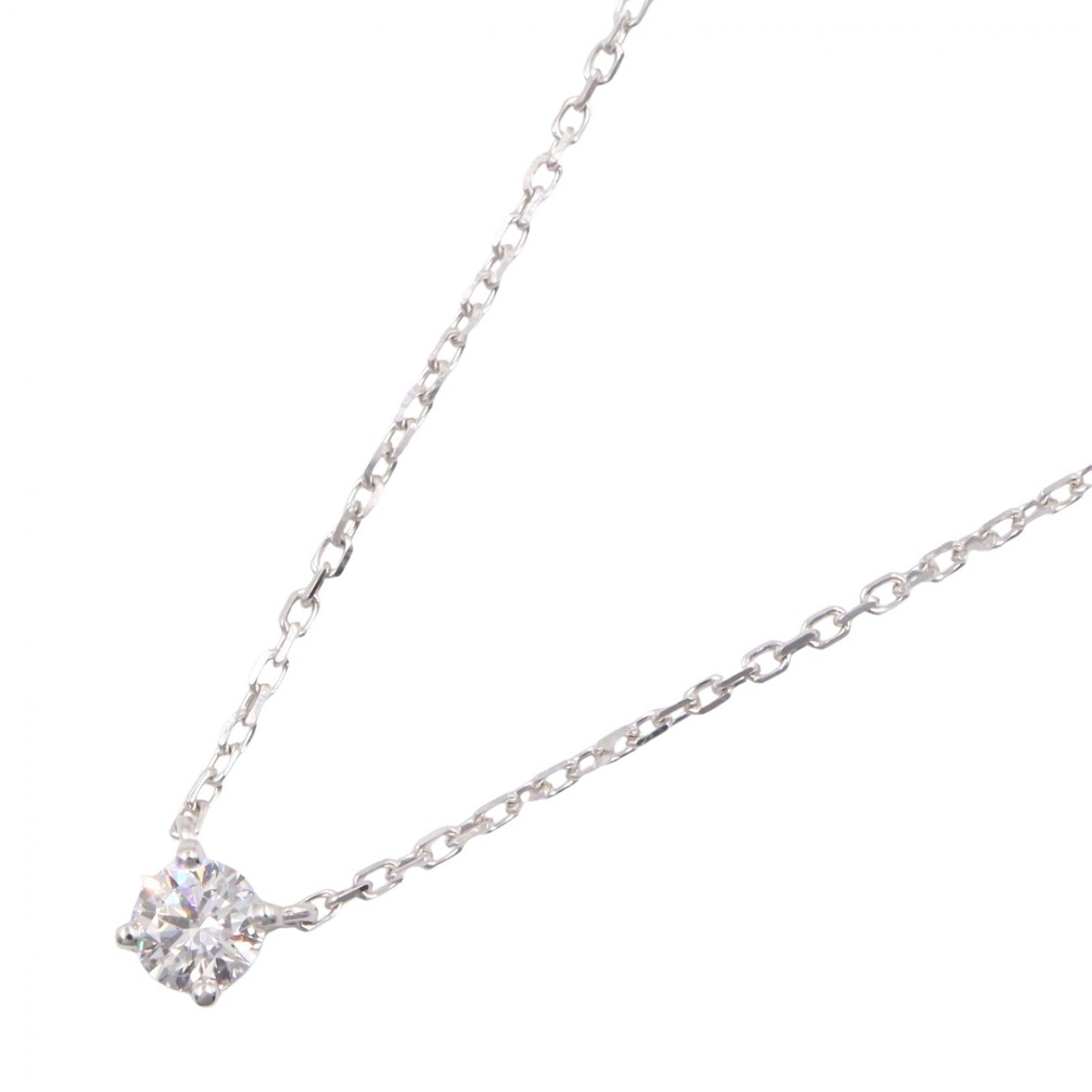 カルティエ CARTIER 1895 ソリテール ネックレス ネックレス ジュエリー K18WG(ホワイトゴールド) ダイヤモンド レディース シルバー系 / クリア系 【中古】