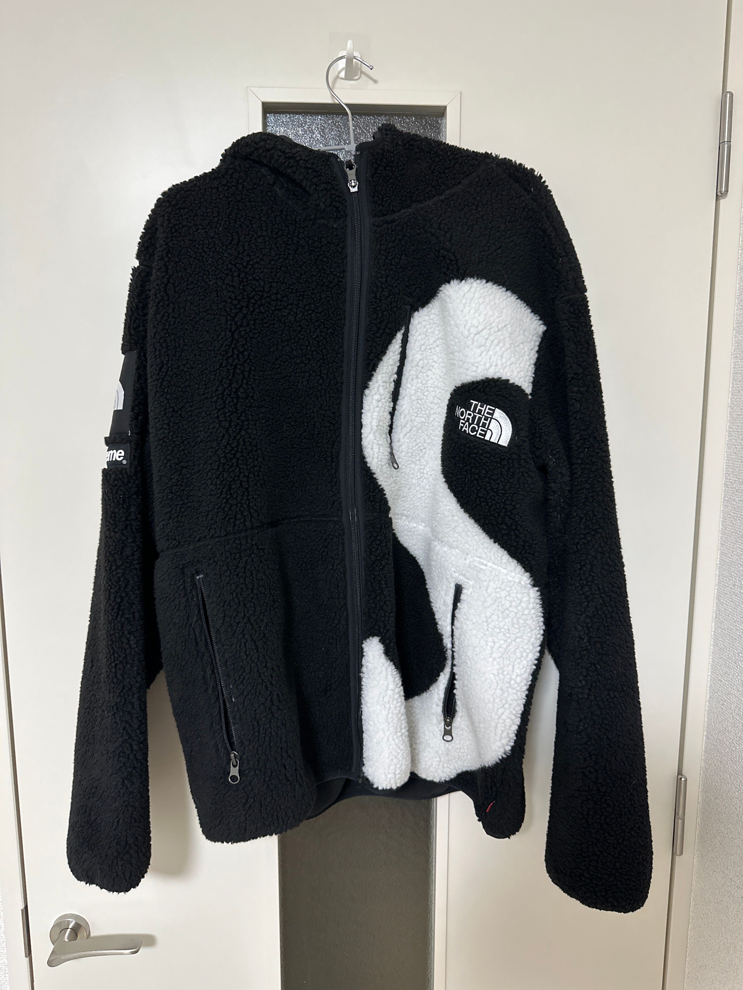 Supreme x The North Face S Logo Hooded Fleece Jacket "Black"