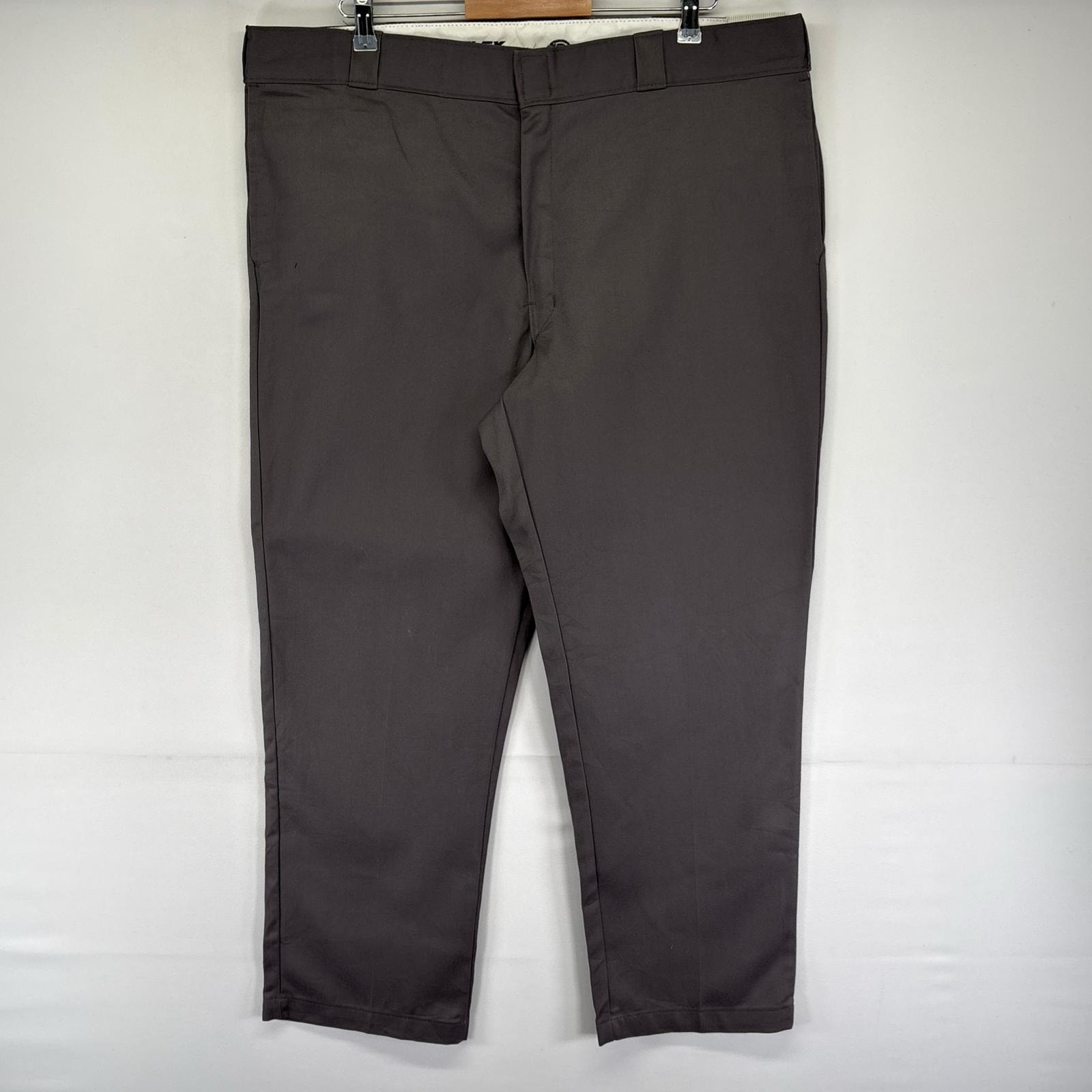 古着 デッドストック ディッキーズ Dickies パンツ チノパン ストレート ジッパーフライ 大きいサイズ 874 W42 L30  グレー系 メンズ
