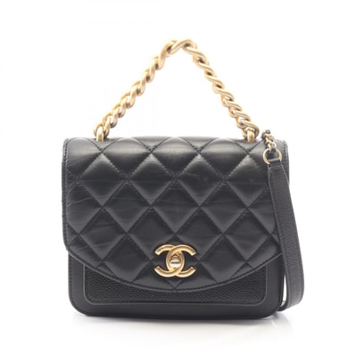 シャネル CHANEL マトラッセ 2WAY ショルダーバッグ バッグ レザー キャビアスキン(グレインドカーフ) レディース ブラック系 【中古】