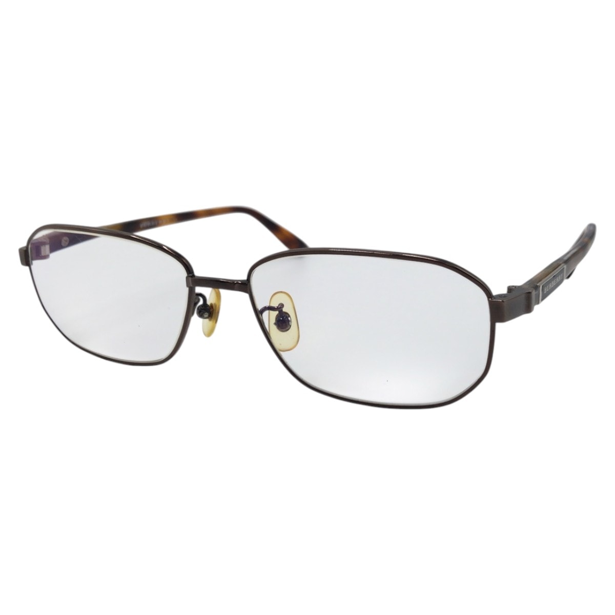BURBERRY バーバリー ヴィンテージ ブラウン メタル プラスチック/ メガネフレーム 410830 【中古】