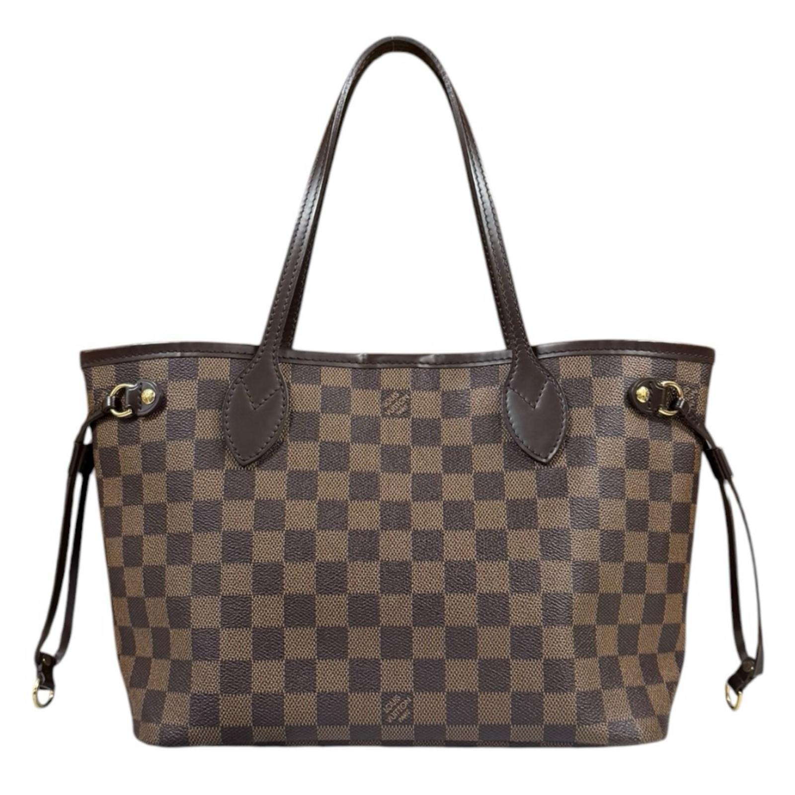 ルイヴィトン ネヴァーフルPM LV ダミエ トートバッグ ダミエキャンバス N51109 ブラウン レディース LOUIS VUITTON  中古