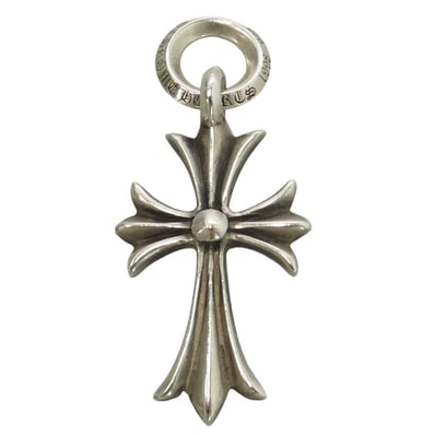 CHROME HEARTS クロムハーツ(原本有) TINY CH CROSS タイニーCHクロス チャーム ペンダントトップ シルバー系【中古】